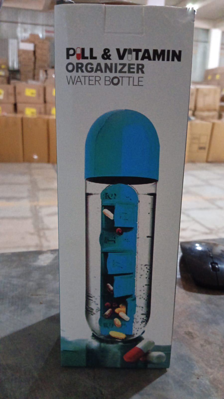 Pill  Vitamin Bottle Water Bottle Multi Functional Use For Traveling  Outdoor Use Water Bottle Travelling Kit Summer Special Bottle (600 Ml   Mix Color ) - Happy Price - Image 7