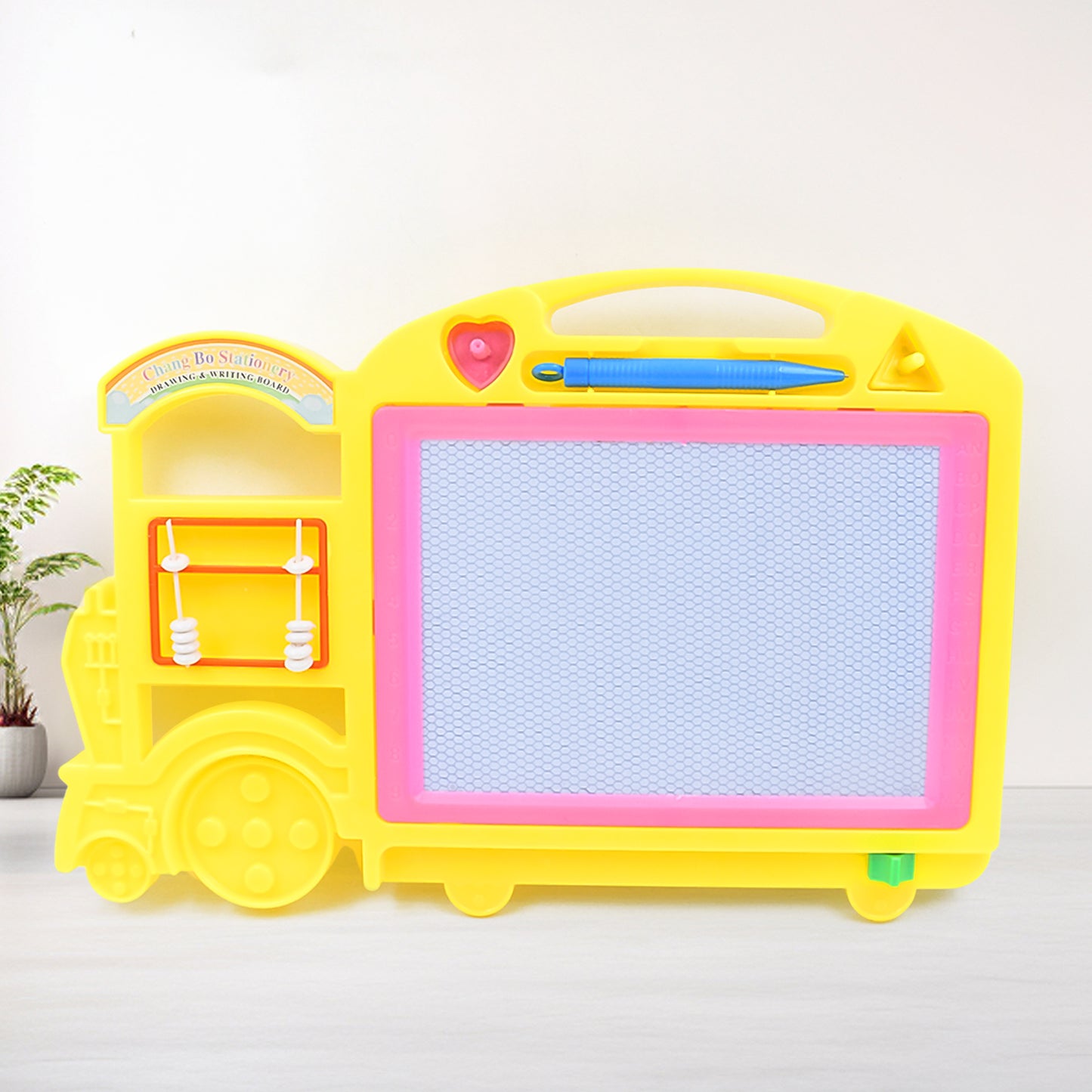 Bus Shape Drawing  Writing Slate Board For Kids (1 Pc  32  21 Cm) - Happy Price - Image 2