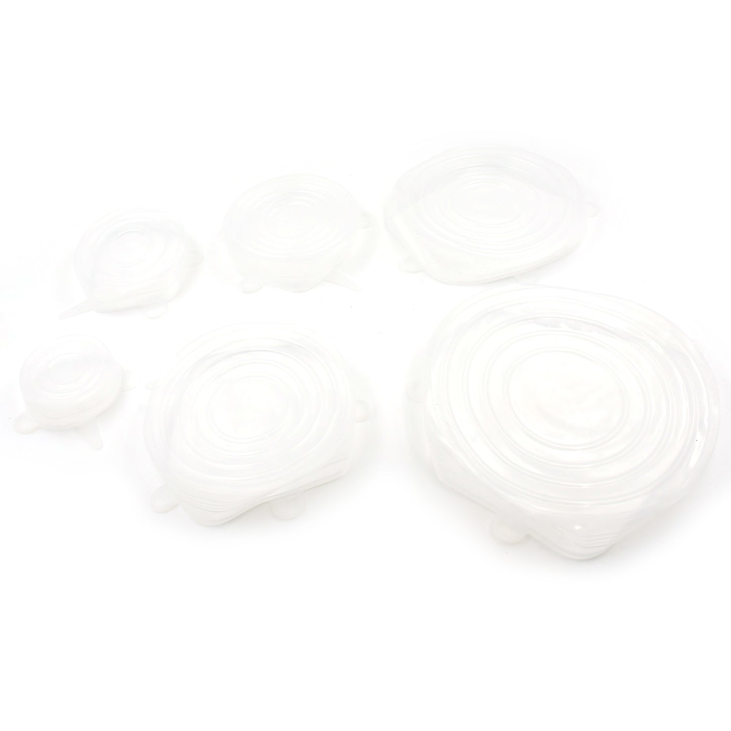 Silicone Stretch Lids Food Cover For Freezer Microwave Oven Dishwasher Safe Fresh-keeping Flexible Covers For Utensils Dishes Plates Jars Cans Mugs Bowl Covers Food Safety Seal Lids (6 Pcs Set 95 Gm ) - Happy Price - Image 3