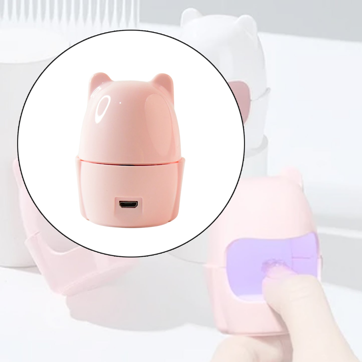 Mini Led Nail Dryer  Usb Rechargeable Nail Polish Curing Lamp (1 Pc) - Happy Price - Image 5