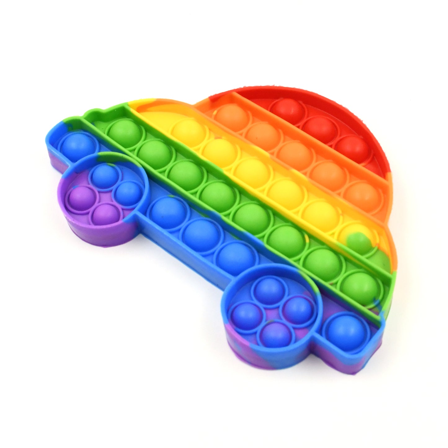 Pop Fidget Toy Push Pop Bubble Fidget Sensory Toy For Kids And Adults Fidget Popper Stress Reliever Sensory Fidget Poppers (Butterfly  Car Shape  1 Pc) - Happy Price - Image 5