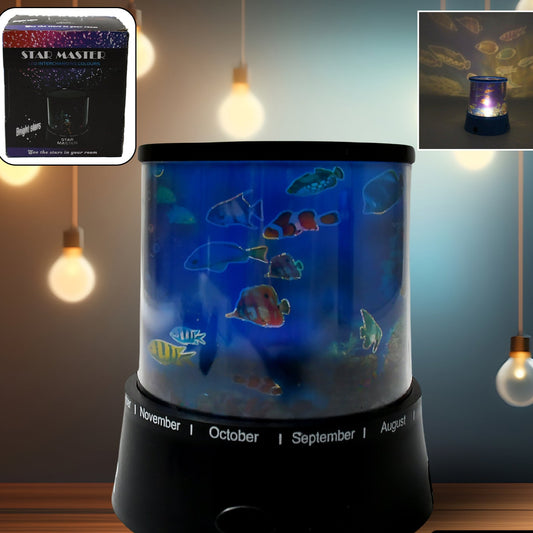 Led Projector Night Light Amazing Lamp 3 Battery Operated Lamps Rotation With The Music Function Master For Kids Bedroom Home Decoration Nightromantic Gift (Battery Not Included  1 Pc) - Happy Price - Image 1