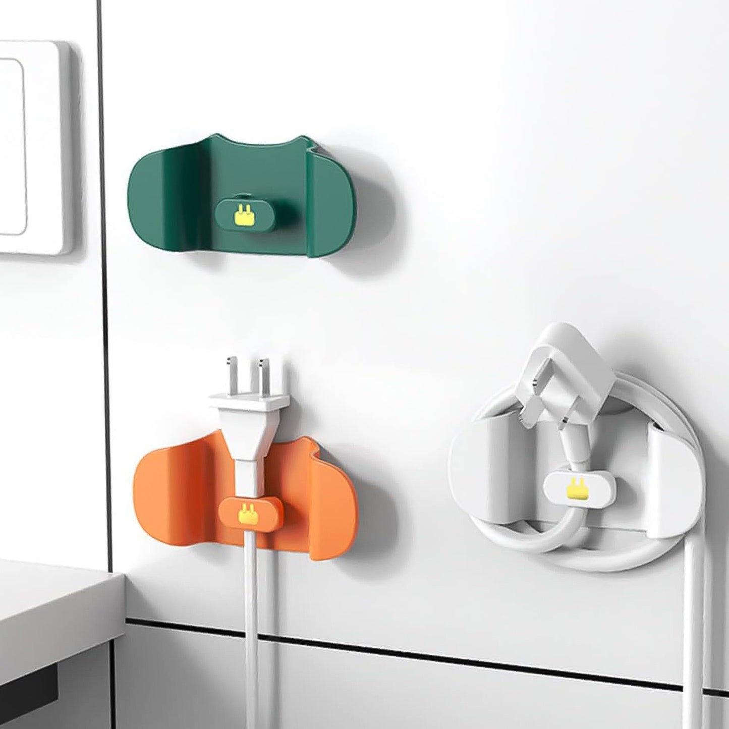 Wall Mounted Plug Holder Hook (1 Pc) - Happy Price - Image 2