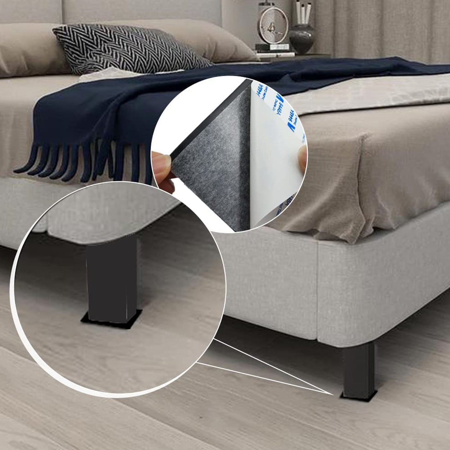 Furniture Pad Square Felt Pads Floor Protector Pad For Home  All Furniture Use (Pack Of 4 Pc) - Happy Price - Image 4