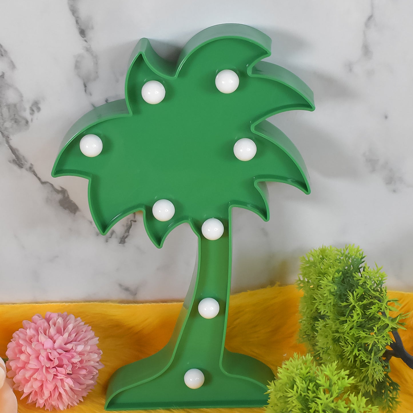 Led Night Light Coconut Tree Light Romantic Table Lamp (1 Pc  Battery Not Included) - Happy Price - Image 2