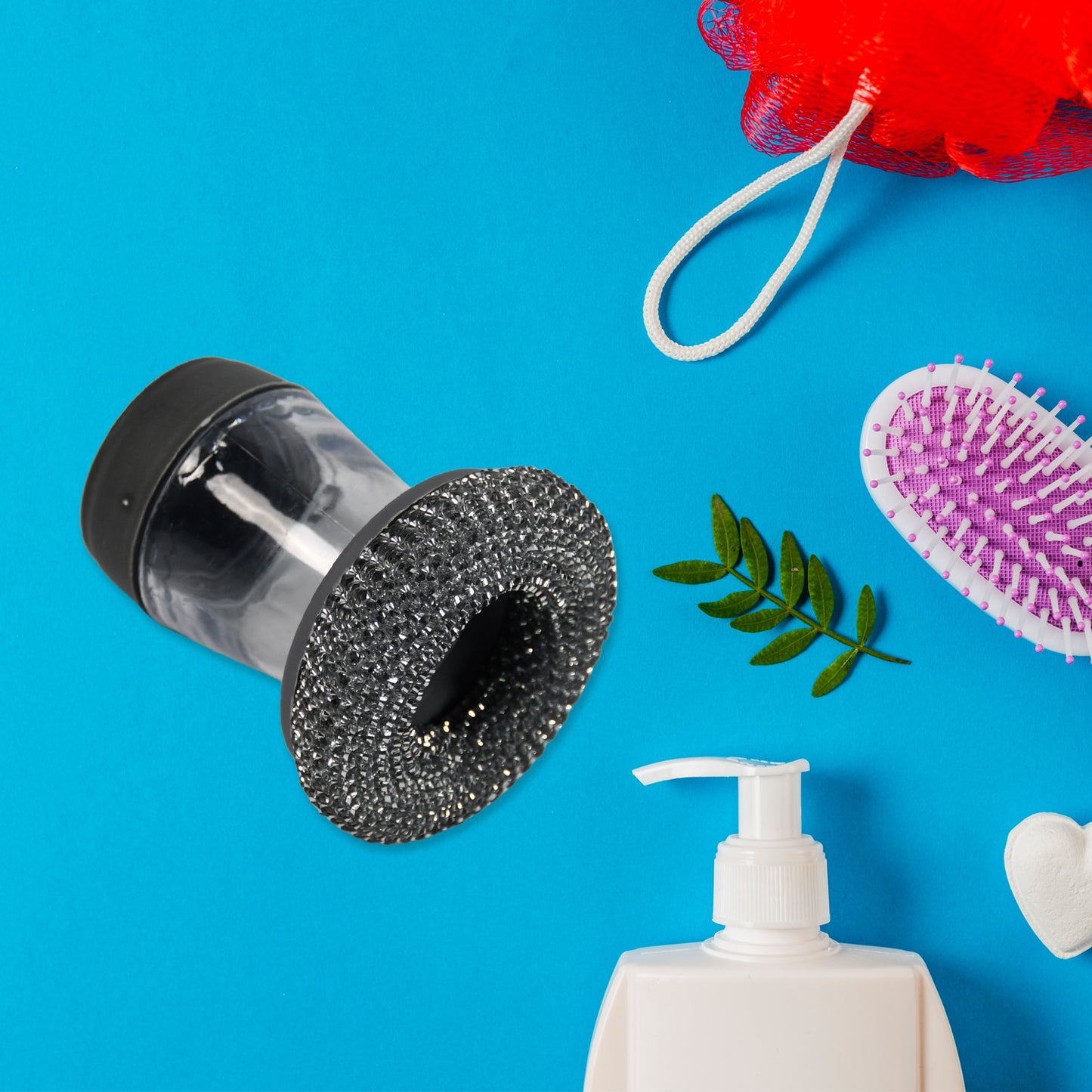 Soap Dispensing Palm Brush Washing Liquid Dish Brush Soap Pot Utensils With Dispenser Cleaning - Happy Price - Image 5