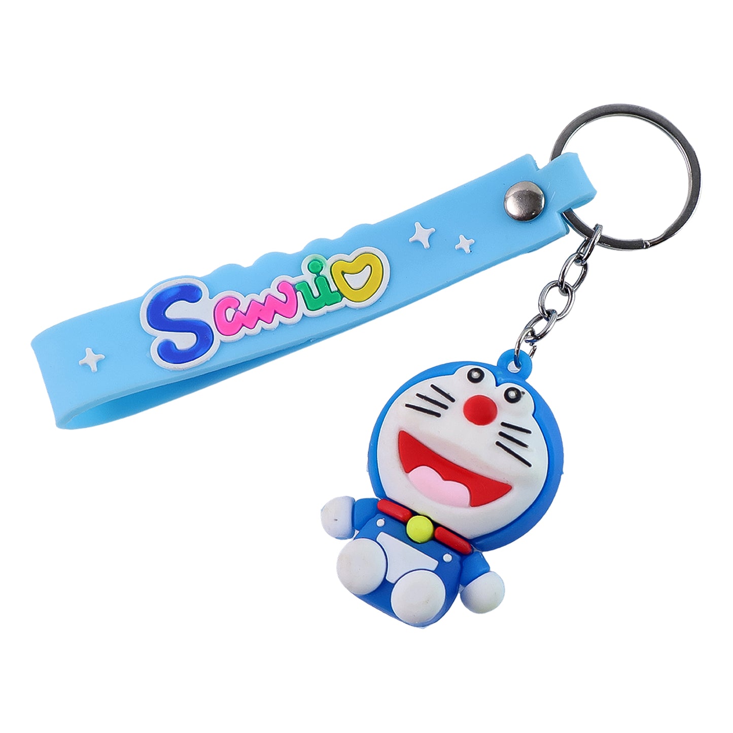 Cute Cartoon Silicone 3d Key Chain With Metal Hook  Strap (Pack Of 1) - Happy Price - Image 2