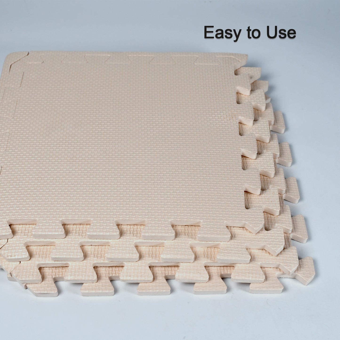 Kids Mats For Floor Soft Plush Foam Babies Puzzle Interlocking Play Mats For Crawling Playing Tile Mat Carpet Rug For Infants And Toddlers (Size - 63x63cm  Set Of 4pc) - Happy Price - Image 4