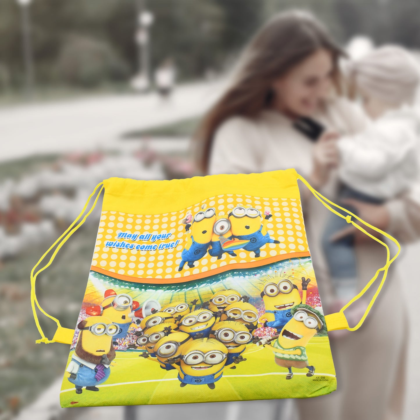 Small Dori Bag For Kids Favour Haversack Bag Birthday Party Return Gift Drawstring Dori Backpack Drawstring Backpack - Happy Price - Image 2