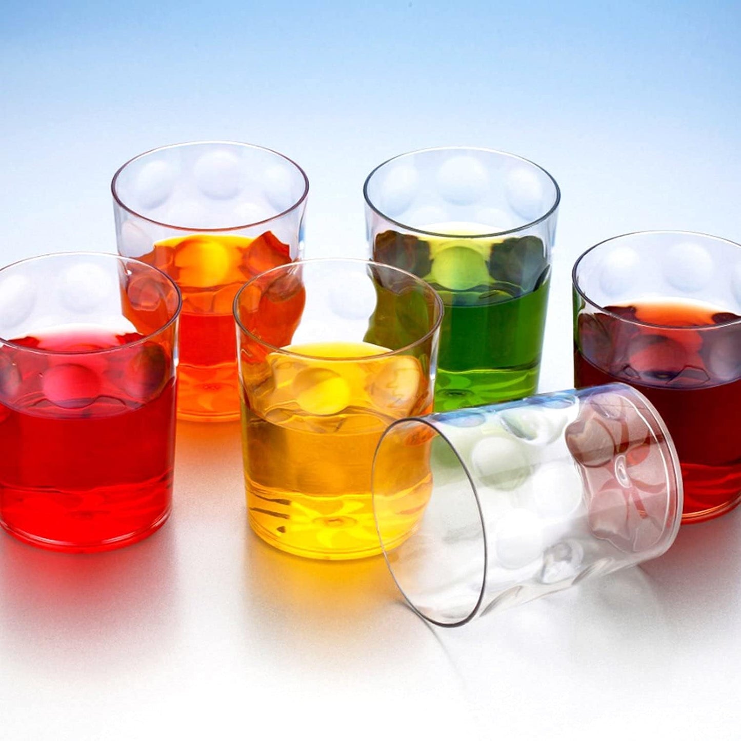 Magic Glass Clear Glass Bubble Water Juice Glasses (6 Pcs Set) - Happy Price - Image 2