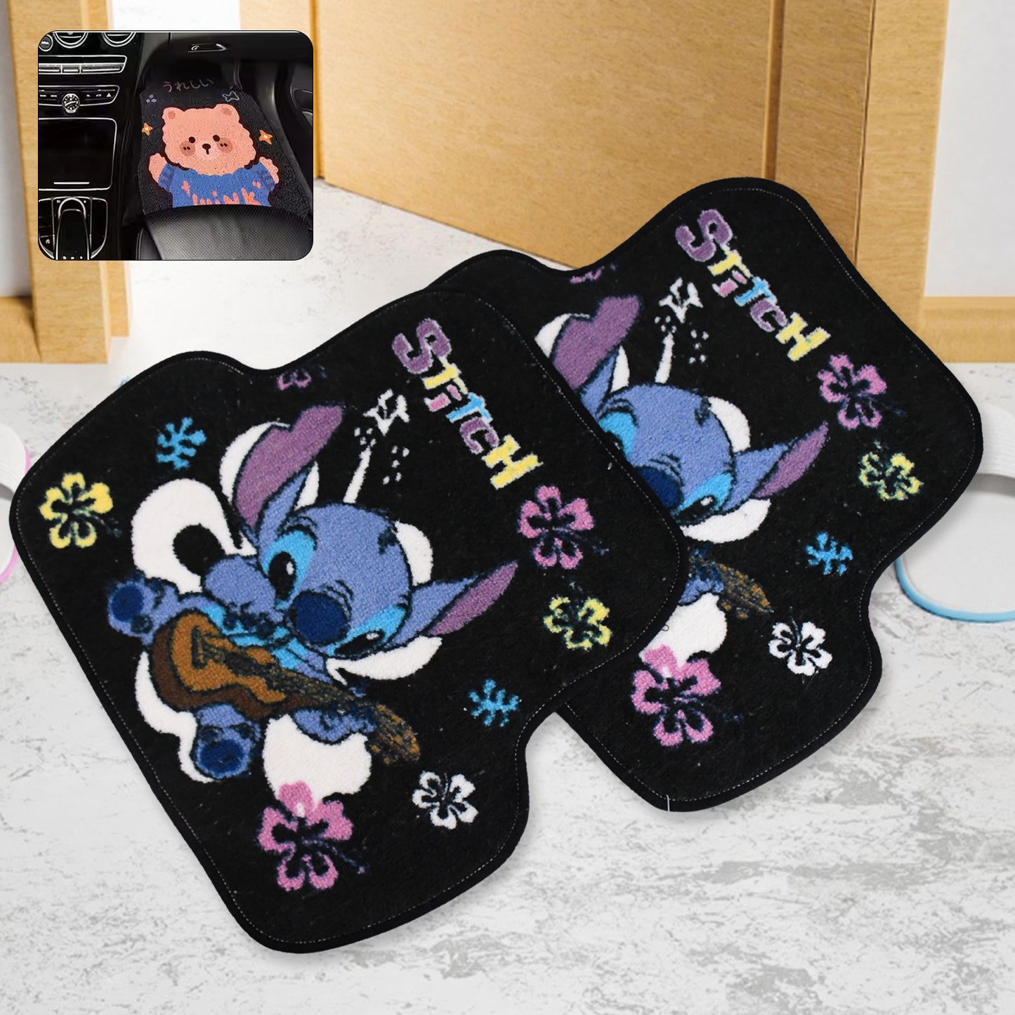 Cartoon Car Floor Mats Accessories Interior - Happy Price - Image 4