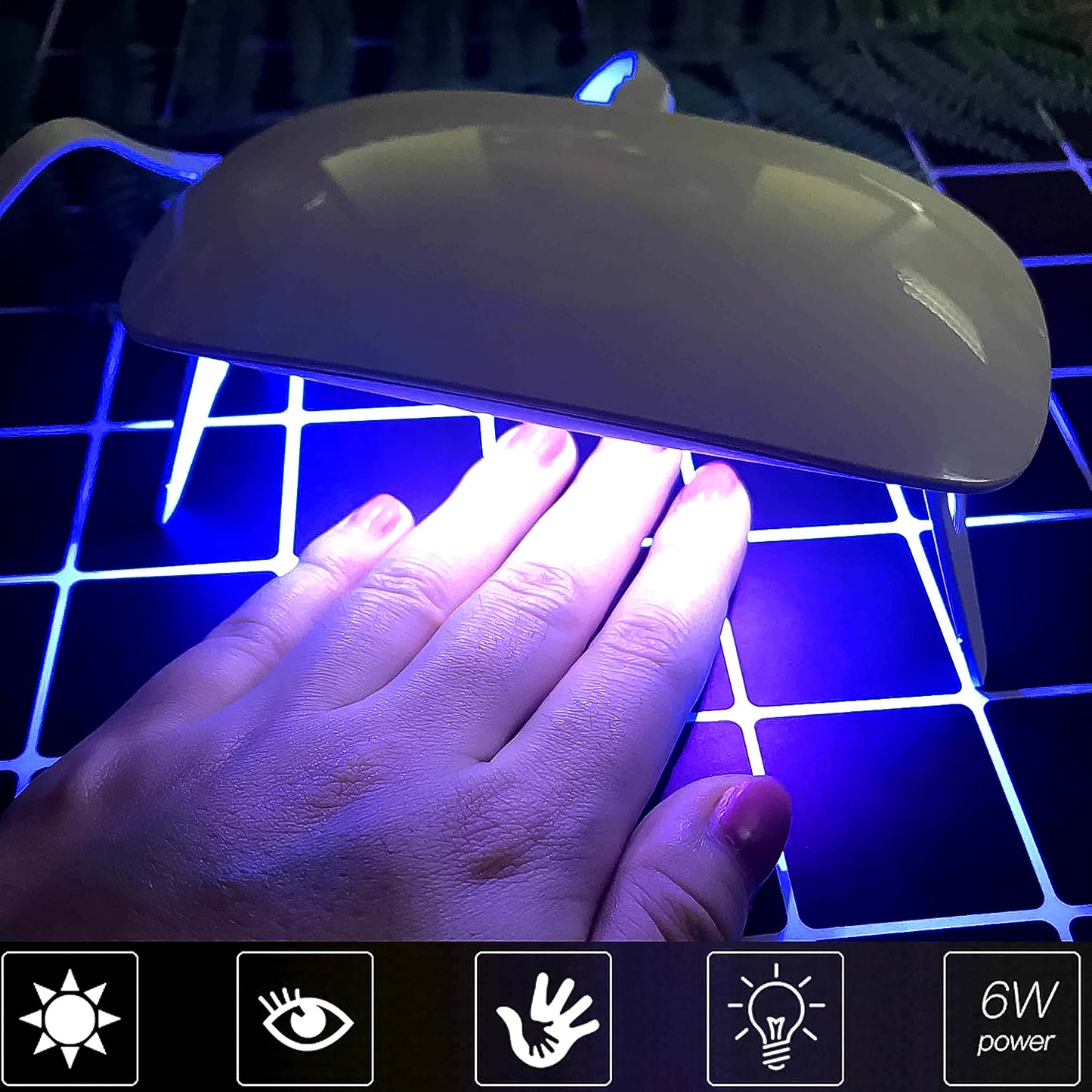 Uv Led Lamp Nail Dryer Mini Portable Nail Lamp Professional  (1 Pc) - Happy Price - Image 3