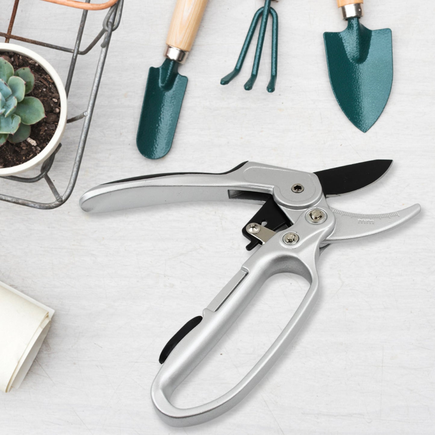 Pruning Shear Garden Shear Steel Hand Shears 20 Cm  8 Inch (1 Pc) - Happy Price - Image 6