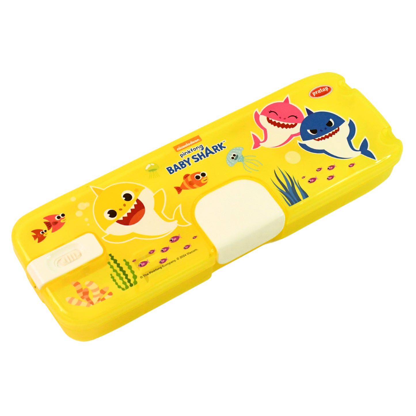 Plastic Pencil Box With Led Light  Cartoon Print (1 Pc) - Happy Price - Image 2