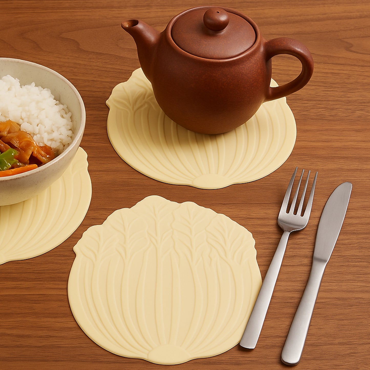 Silicone Leaf Design Coaster Set (2 Pc) - Happy Price - Image 6