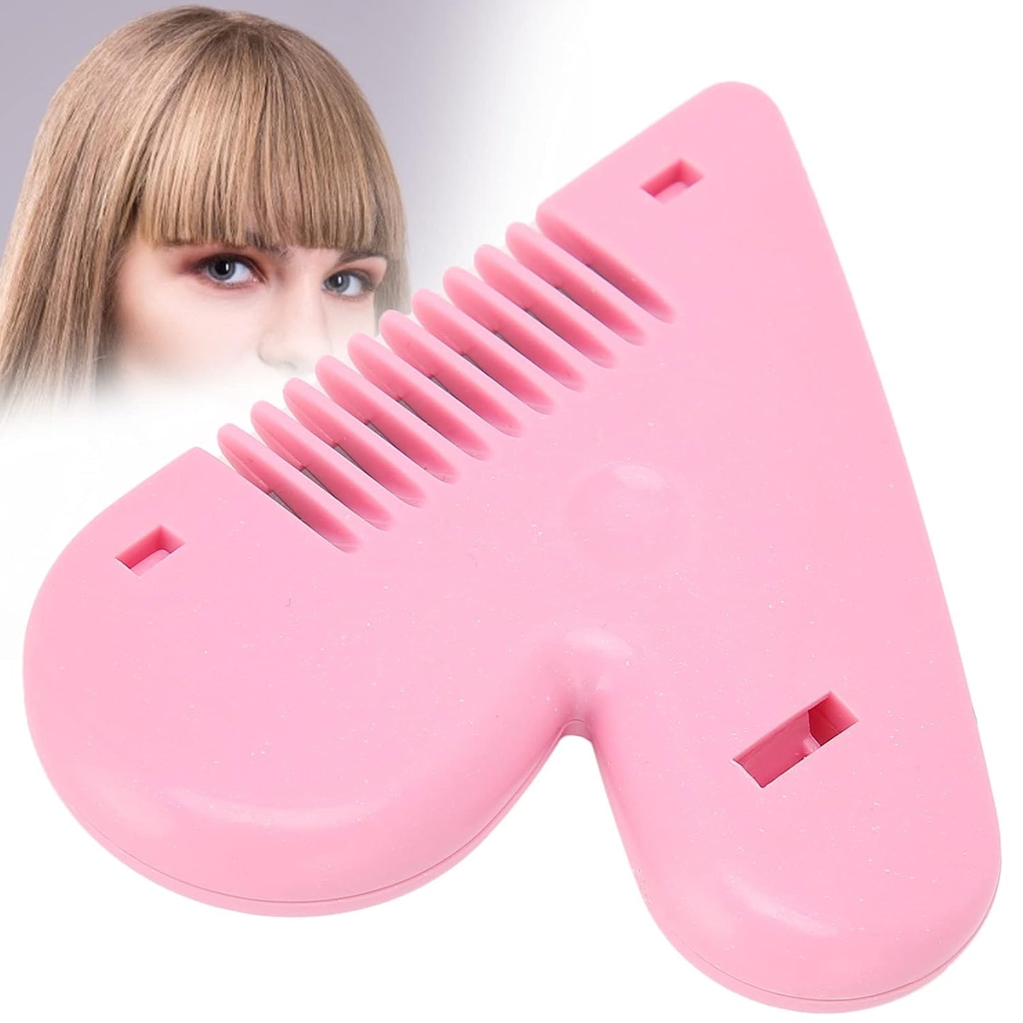 Heart Shape Plastic Hair Cutting Scissors For Baby Girls Lightweight Portable Hair Thinning Doubleedge Stainless Steel Convenient For Hair Cutting For Hair Thinning (1 Pc ) - Happy Price - Image 3