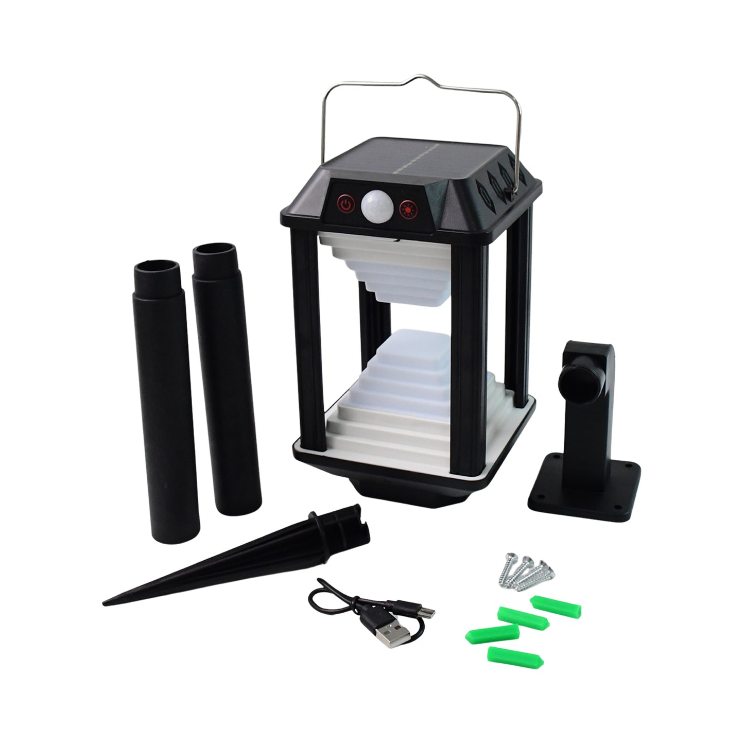 Solar Motion Sensor LED Wall Lamp - Waterproof Outdoor Light (1 Set) - Happy Price - Image 2