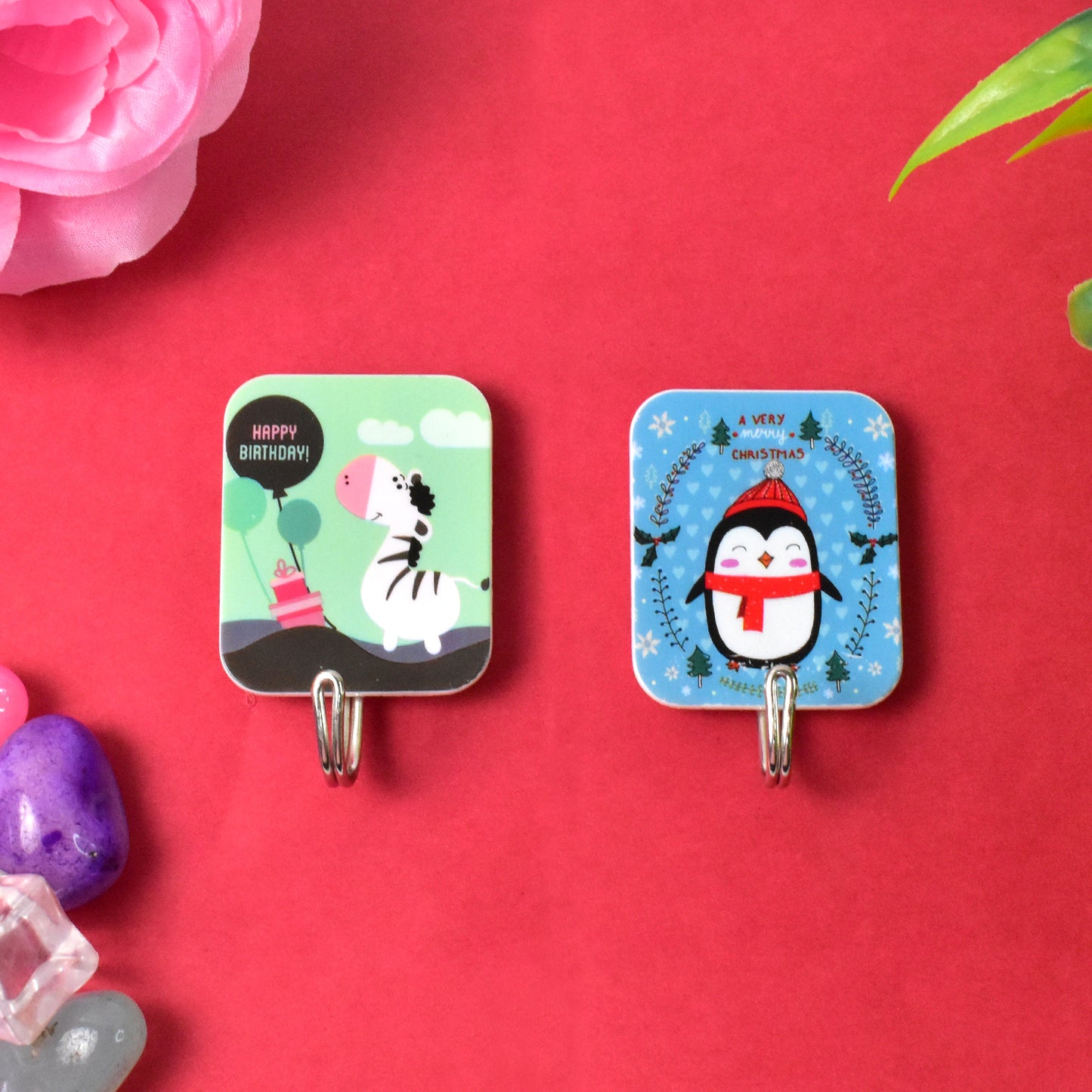 Multipurpose Strong Cartoon Hook Self-adhesive Hooks (2 Pc Set) - Happy Price - Image 2