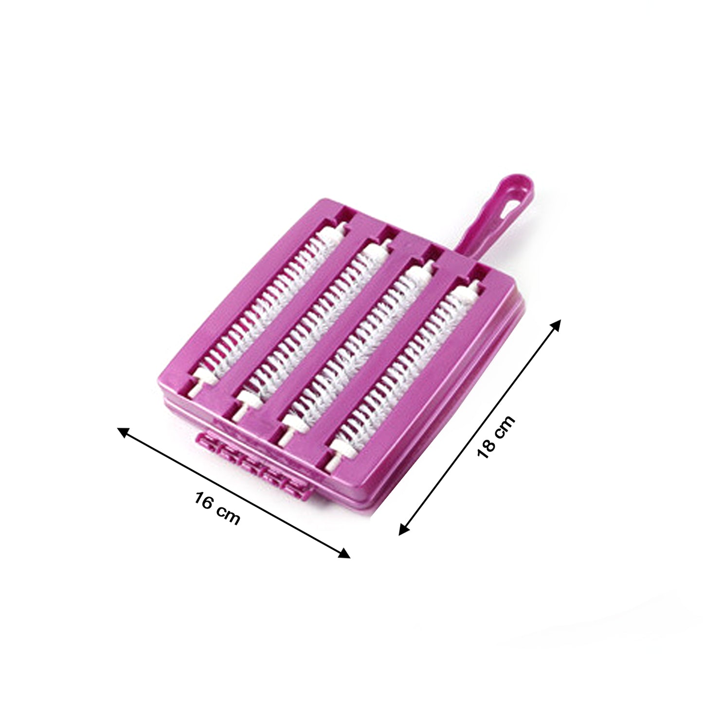 Plastic Handheld Carpet Roller Brush Cleaning With Dust Crumb Collector Wet And Dry Brush - Happy Price - Image 4