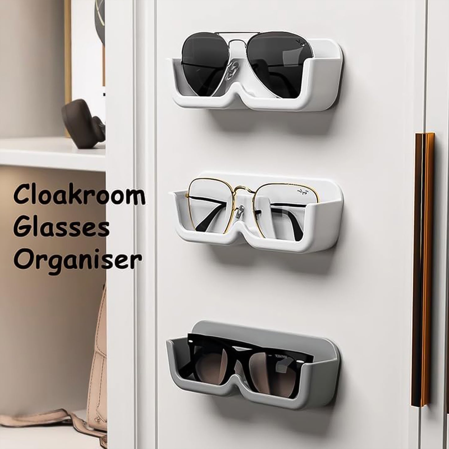 Wall Mounted Sunglasses Holder (4 Pcs Set) - Happy Price - Image 5
