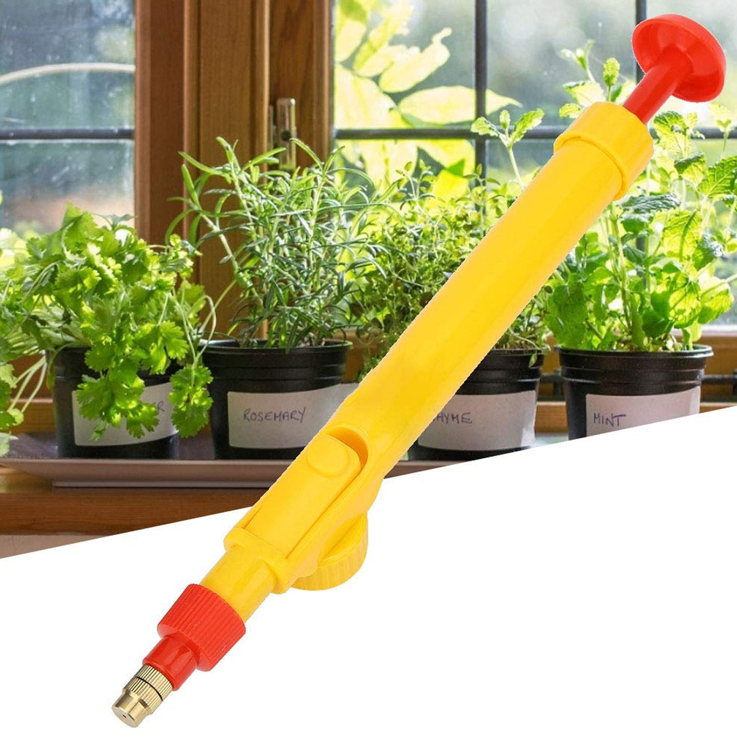 Water Bottle Spray Gun Nozzle Manual Adjustable Water Pump Garden  Washing Hand Held Sprayerwatering Can Sprayer Pressure Nozzle Irrigation Tool And Pump For Efficient Care - Boost Your Gardening Experience (1 Pc) - Happy Price - Image 2