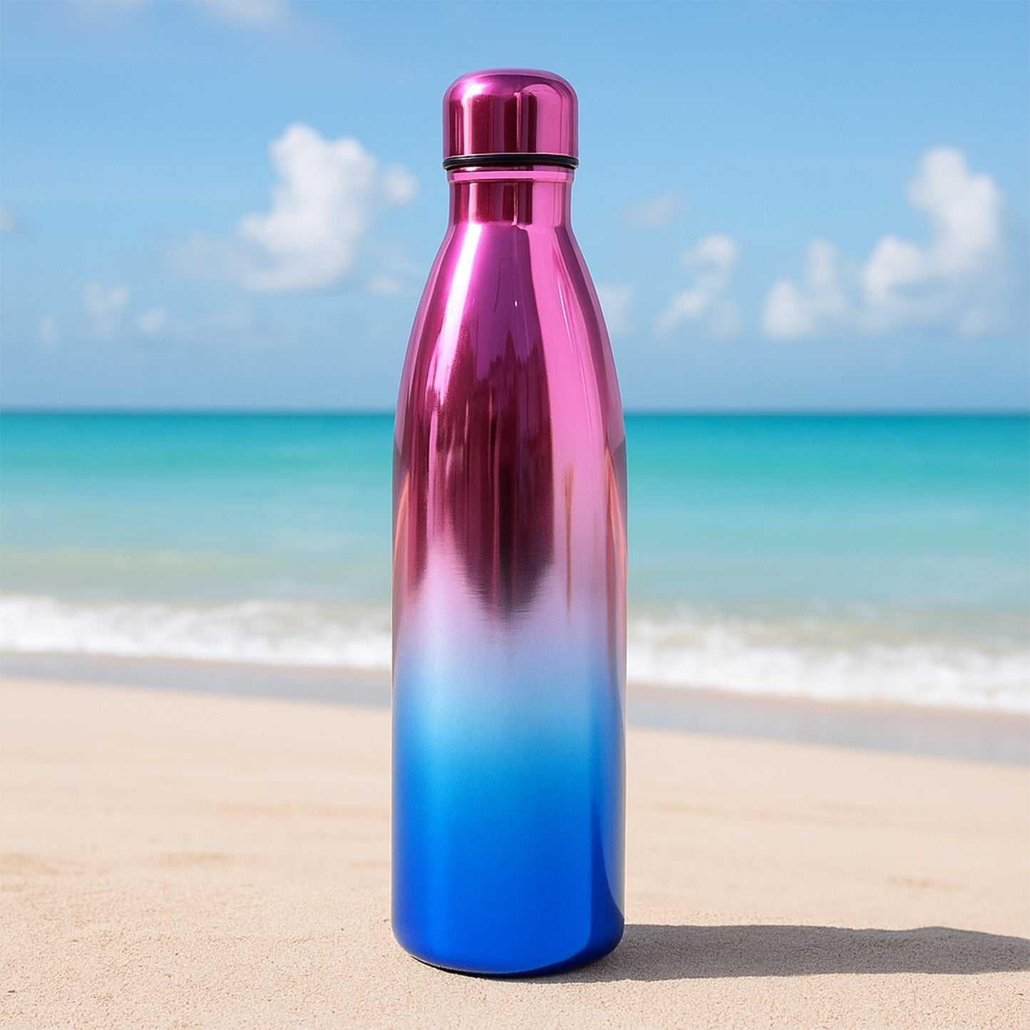 Stainless Steel Water Bottle - 1000ml Capacity, Leak-Proof, Reusable