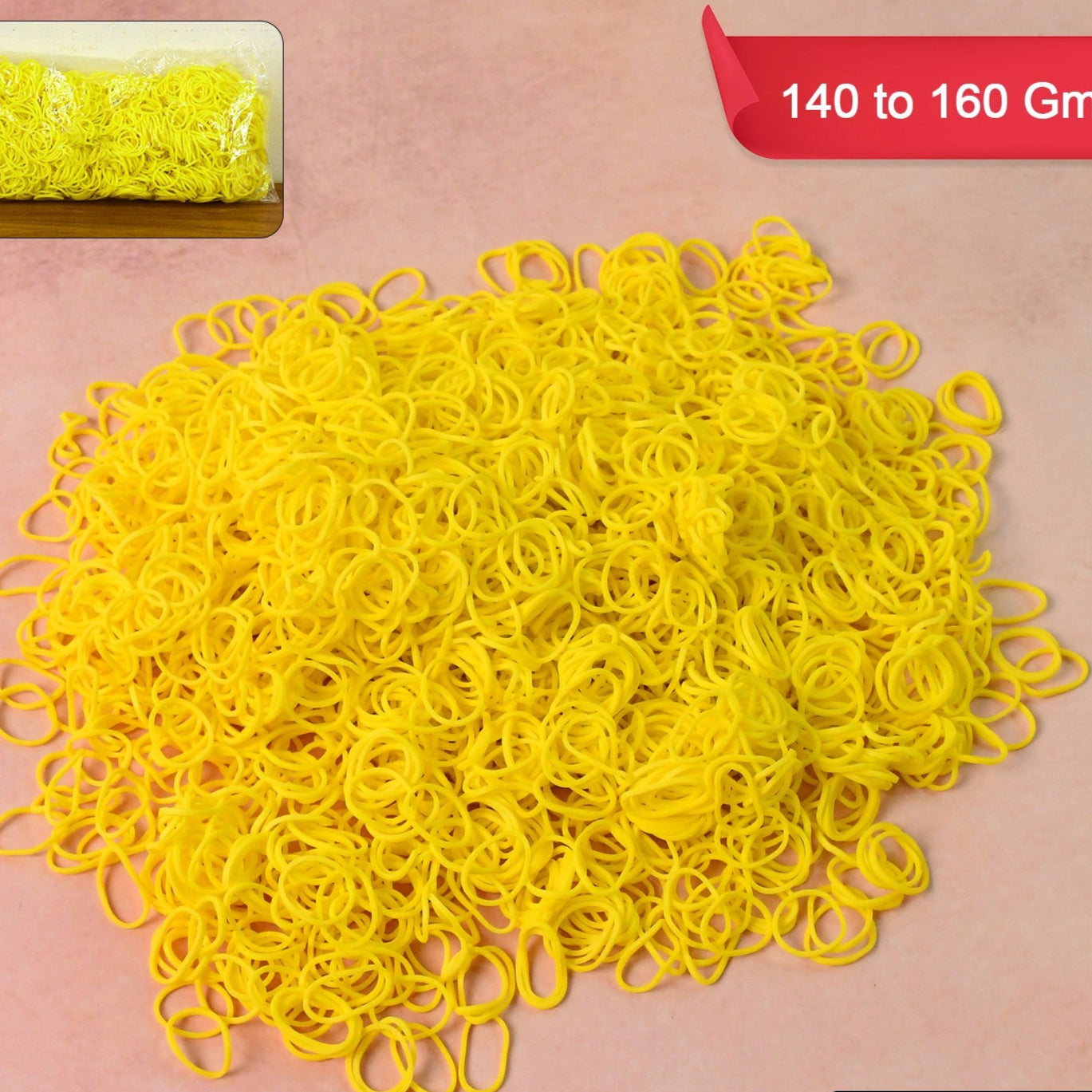 Strong Elastic Rubber Bands - Multipurpose Pack (Approx. 140-160gm) - Happy Price - Image 1