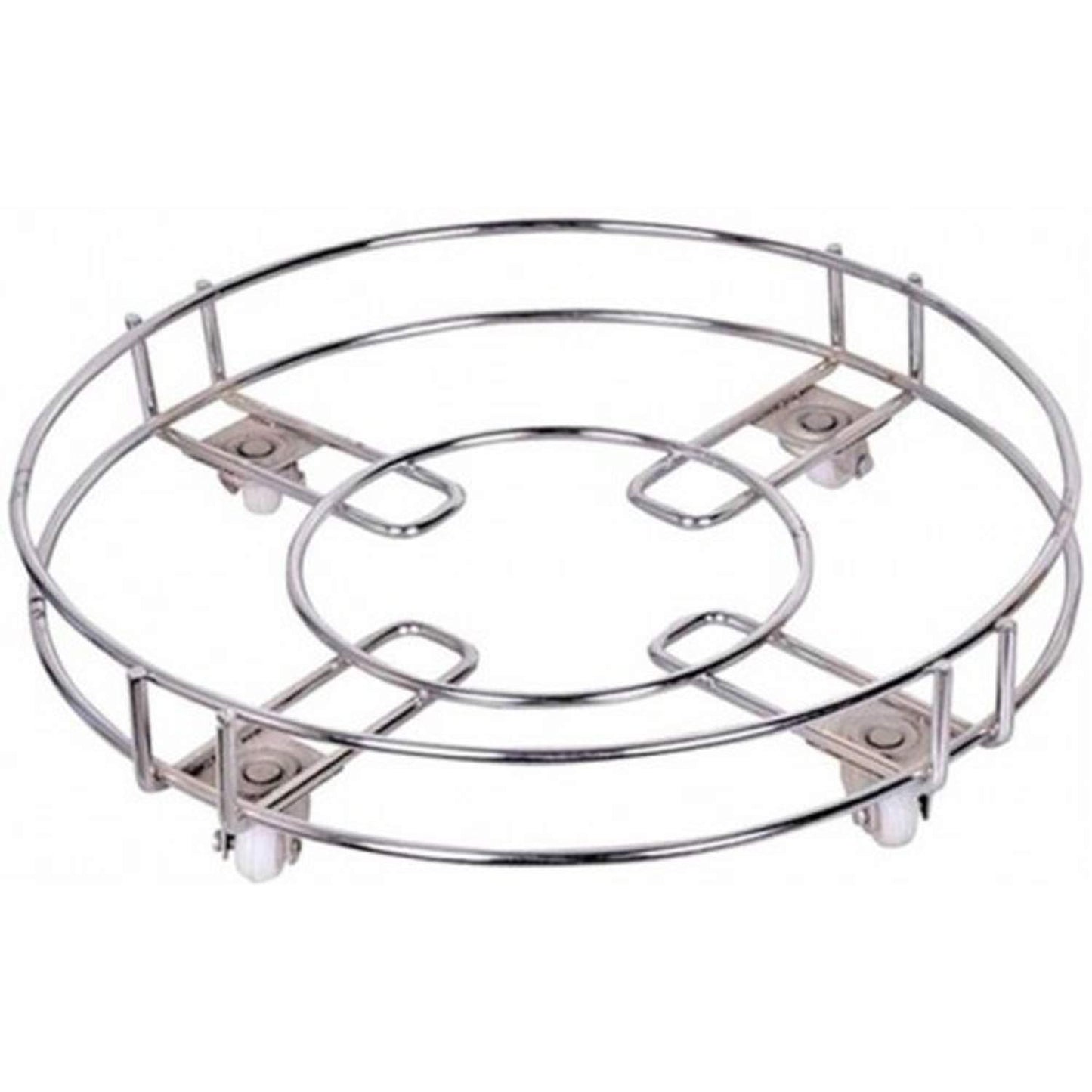 Stainless Steel Gas Cylinder Trolley With Wheels Lpg Cylinder Roller Stand Movable Trolley - Happy Price - Image 1