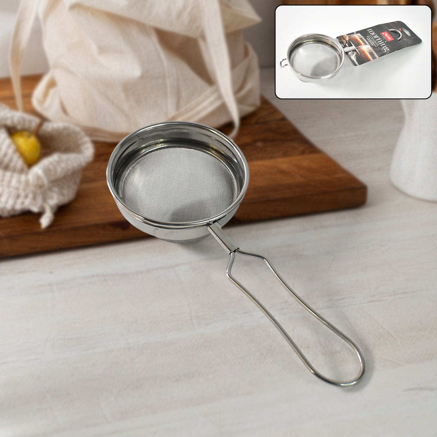Apex Morning Stainless Steel Tea And Coffee Strainer - Happy Price - Image 3