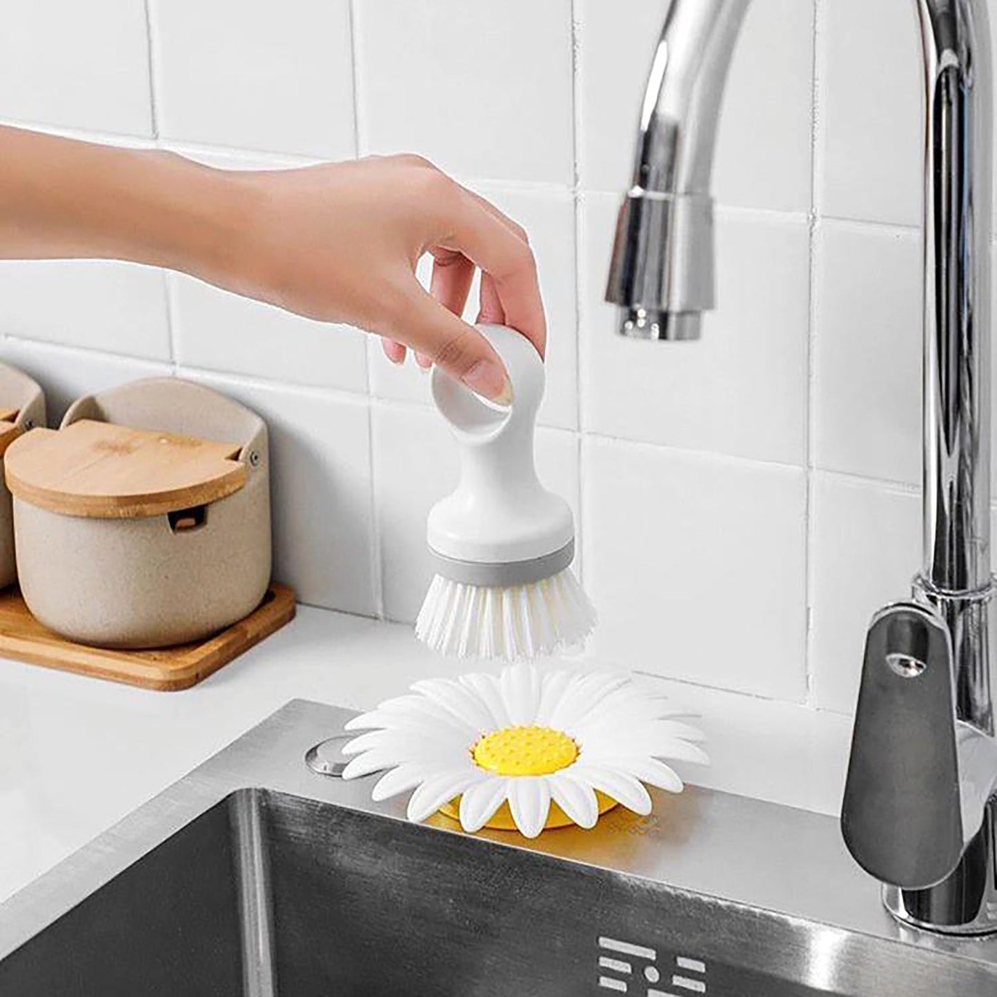 Flower Shape Portable Soap Dish Holder Soap Case - Happy Price - Image 7