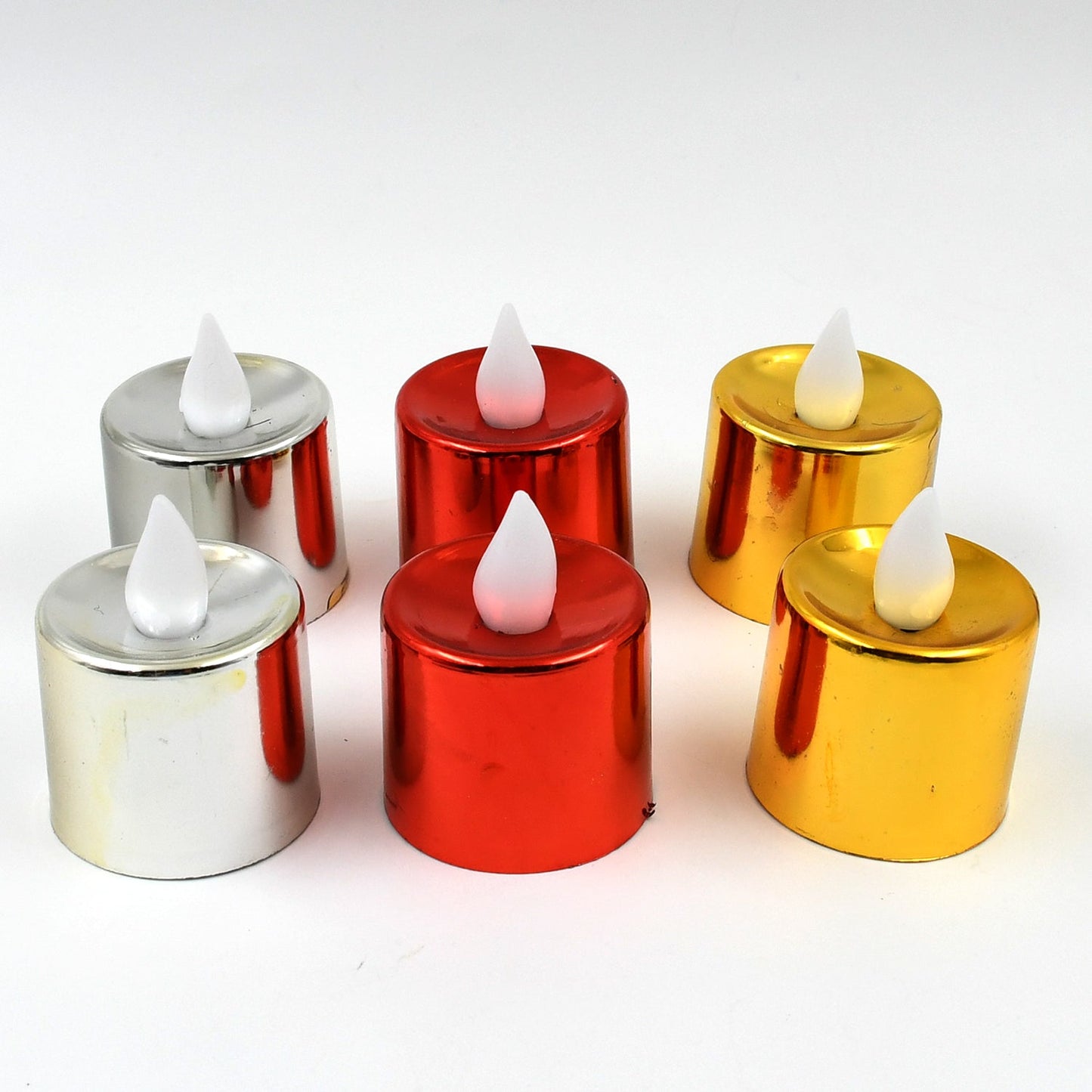 LED Diya Tea Lights - 6 Pcs Set, Flameless Electric Candles for Home Decor - Happy Price - Image 5