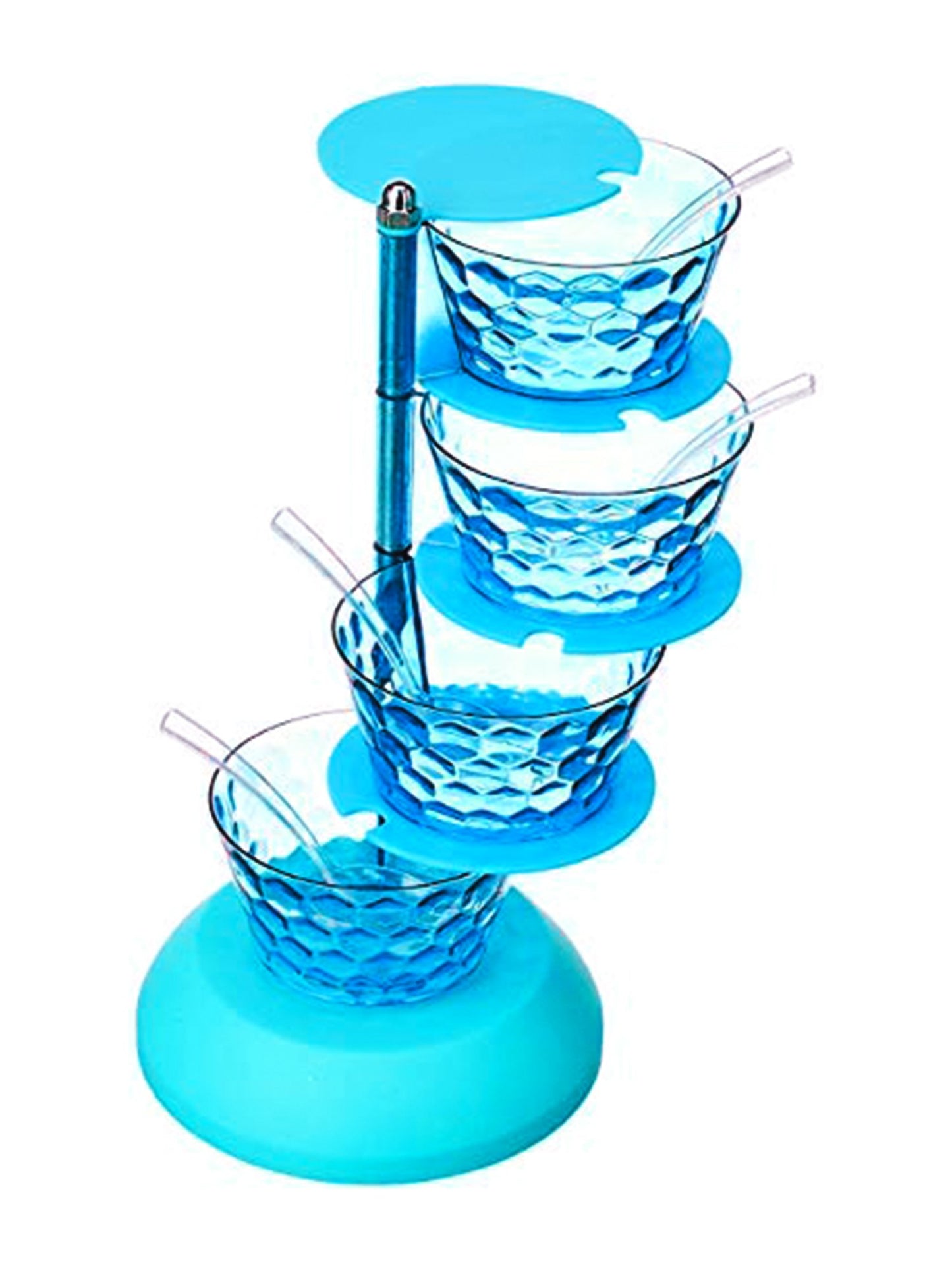 4 In 1 Multipurpose 360 Degree Rotating Pickle Rack Container For Kitchen - Happy Price - Image 3