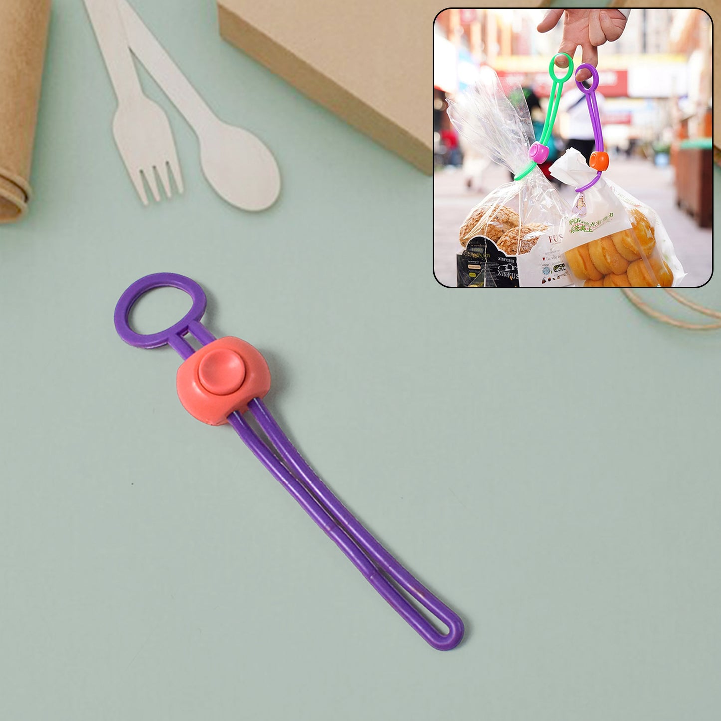 Multifunctional Colorful Sealing Rope Strap Clips (1 Pc) - Happy Price - Image 3