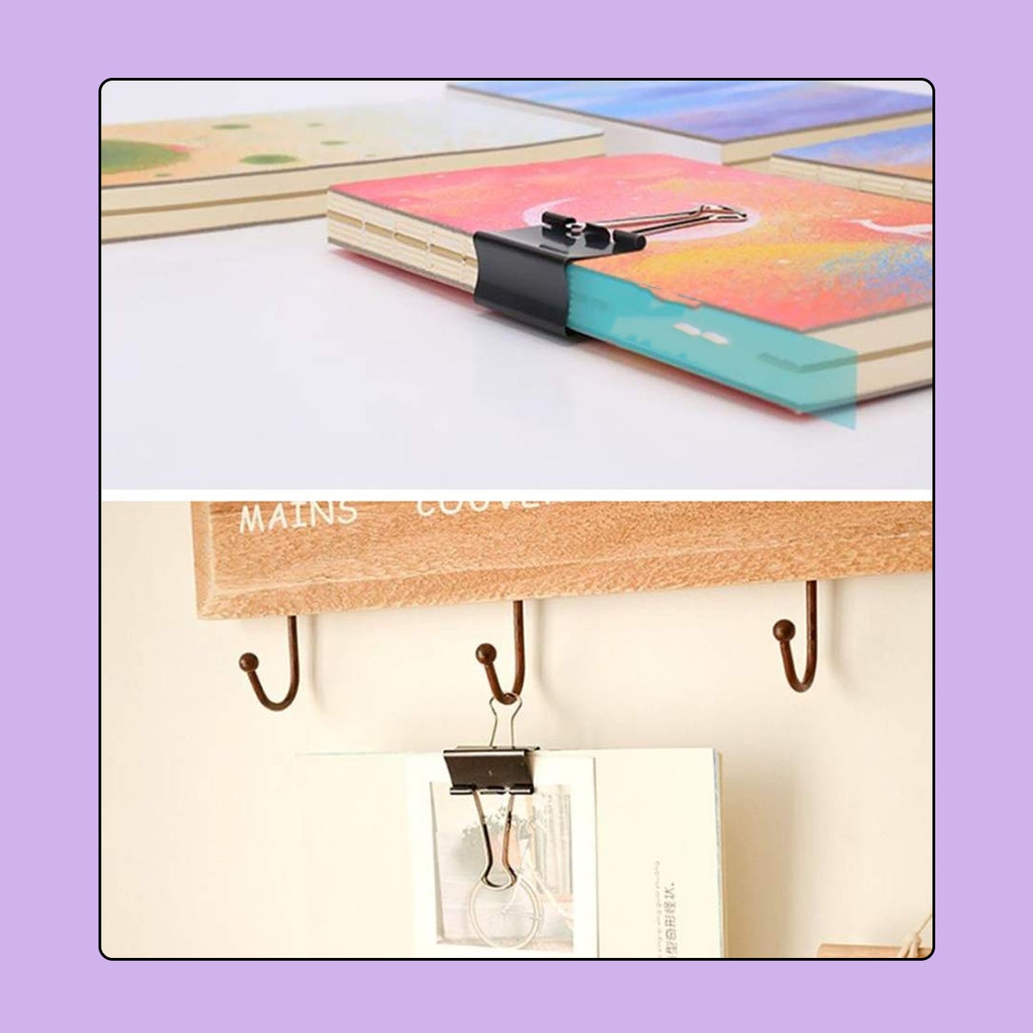 Paper Holding Binder Clips Paper Clips (8 Pcs Set  Mix Color) - Happy Price - Image 2