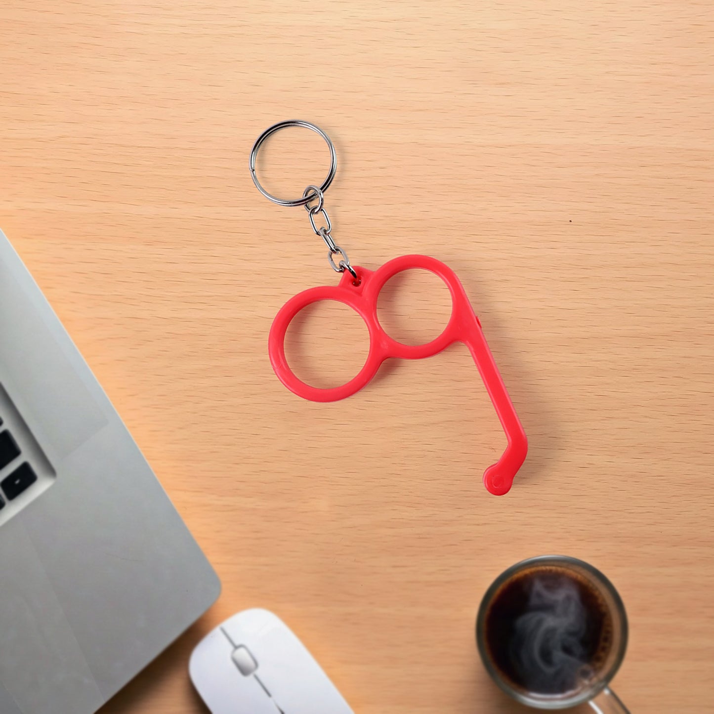 2-in-1 Plastic Dual-finger Mobile Stand Cum Keyring  (1 Pc Mixed Color) - Happy Price - Image 6