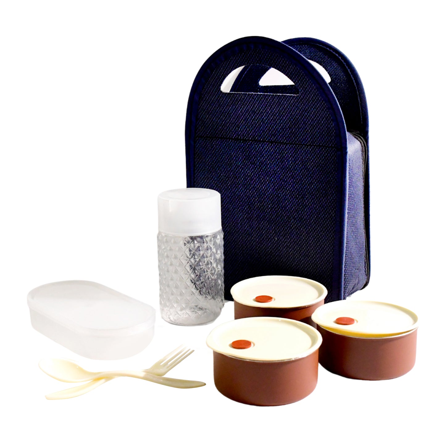 Steel Lunch Box Set (4 Pcs Black) - Happy Price - Image 4