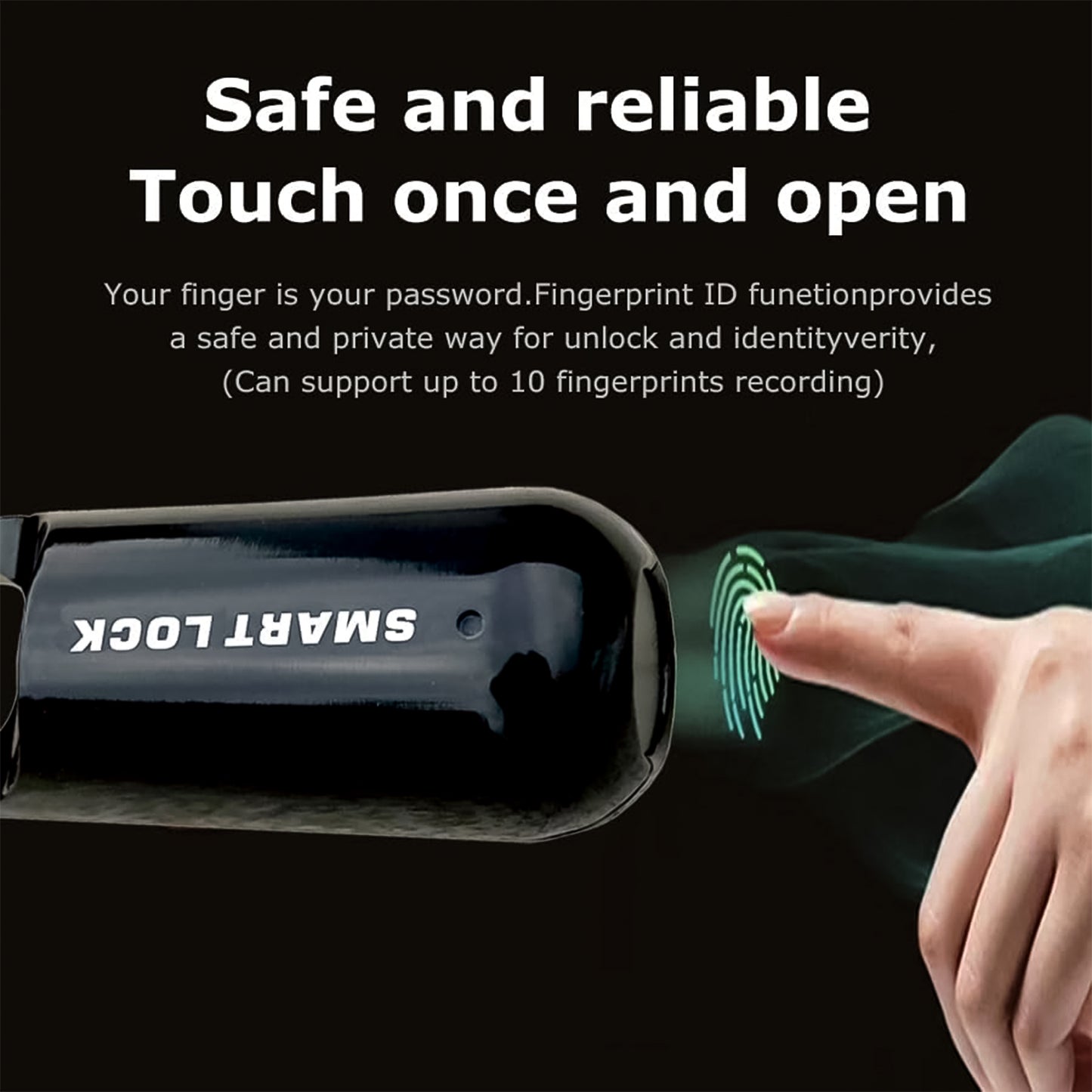 Small Usb Rechargeable Smart Fingerprint Padlock For Locker - Happy Price - Image 6