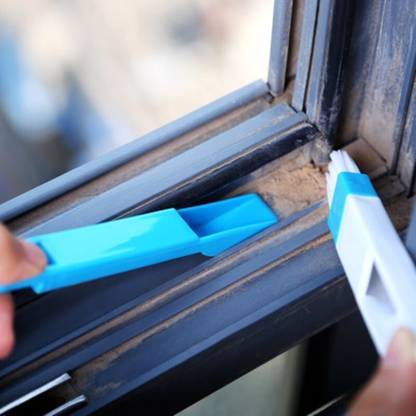 2 In 1 Multi-function Plastic Window Slot Keyboard Wardrobe Dust Removal Cleaning Brush - Happy Price - Image 4