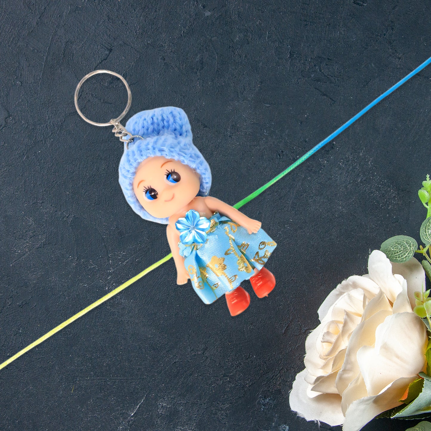 Kids' Doll Rakhi with Keychain - Soft Toy Decorative Rakhi for Boys & Girls