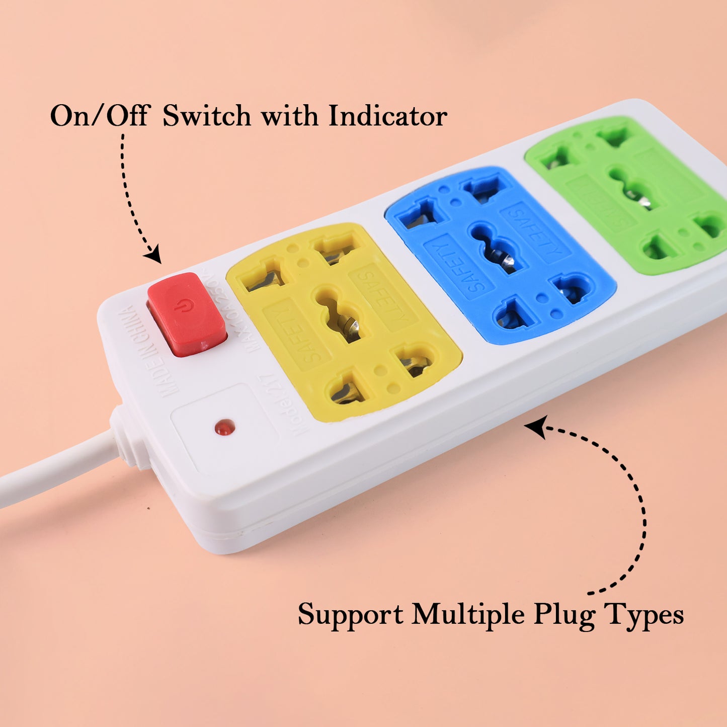 Compact 3-socket Universal Extension Board (1 Pc) - Happy Price - Image 6