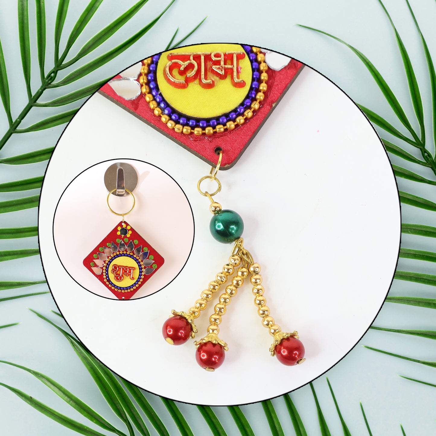 Labh Shubh Decorative Wall Hanging - Auspicious Door Toran for Festivals & Home Decor (1 Pc) - Happy Price - Image 3