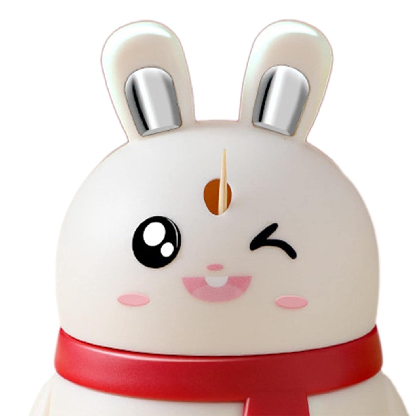 Rabbit Shape Toothpick Dispenser Pressing Small Size Accessory Durable Red  Home  Garden  Kitchen Dining  Bar  Kitchen Storage  Organization  Racks  Holders Dining Room Table Decoration (1 Pc ) - Happy Price - Image 7