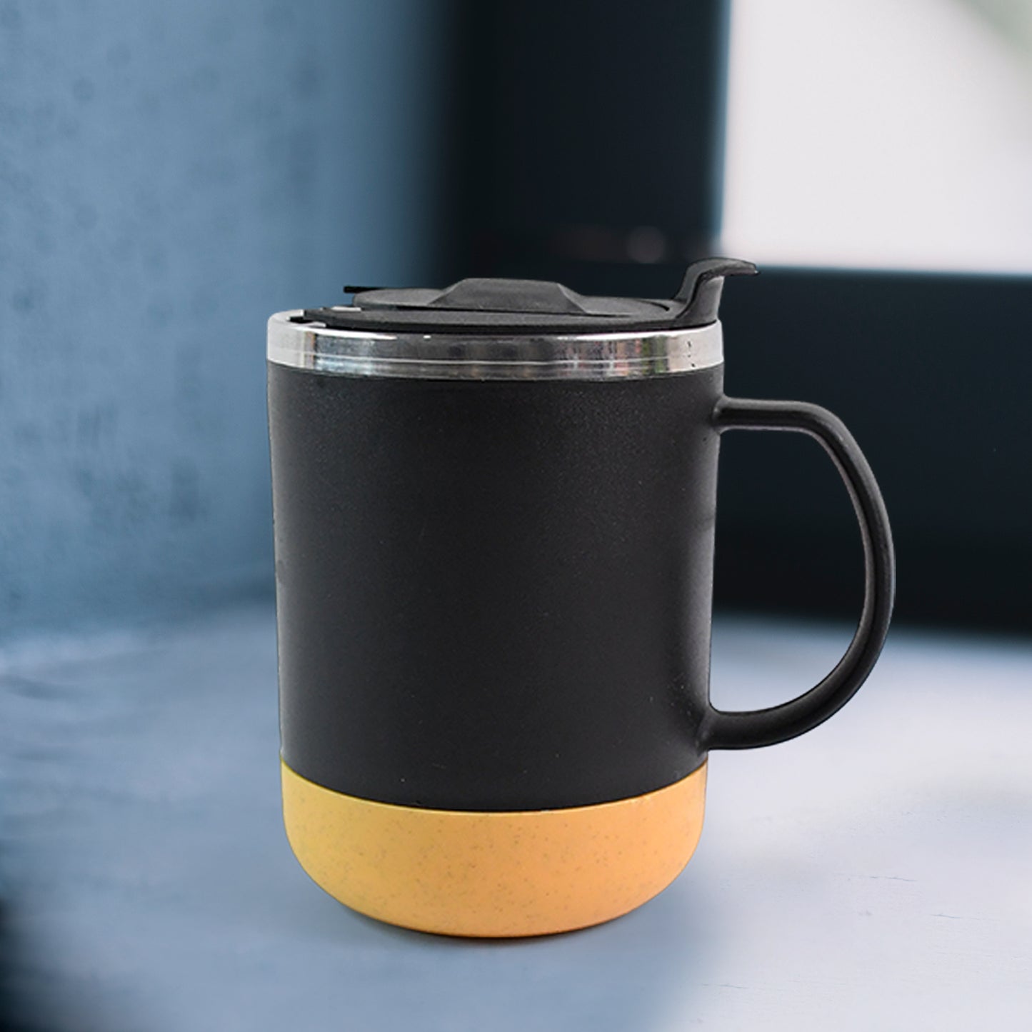 Insulated Coffee Mug With Spill-proof Lid (Approx 350ml  1 Pc) - Happy Price - Image 6