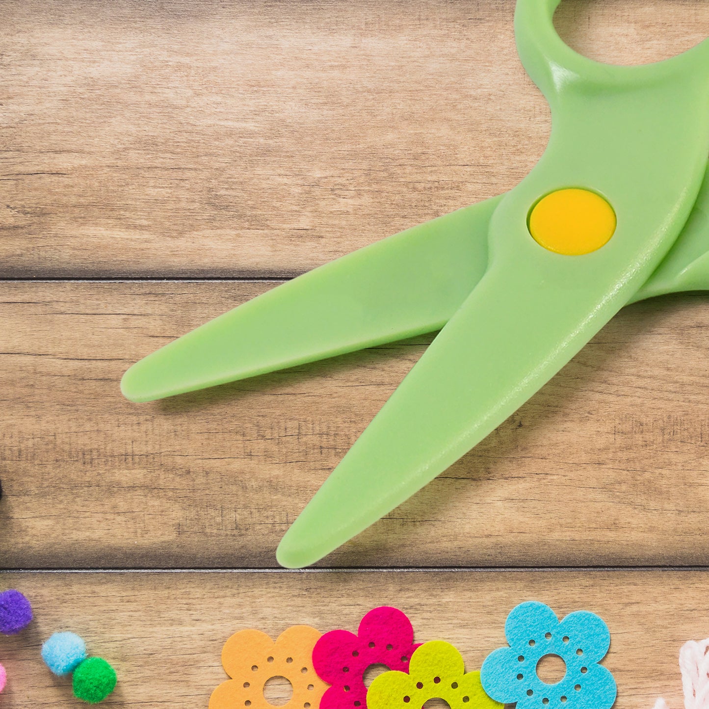 Plastic Safety Scissor Pre-school Training Scissors (1 Pc) - Happy Price - Image 2