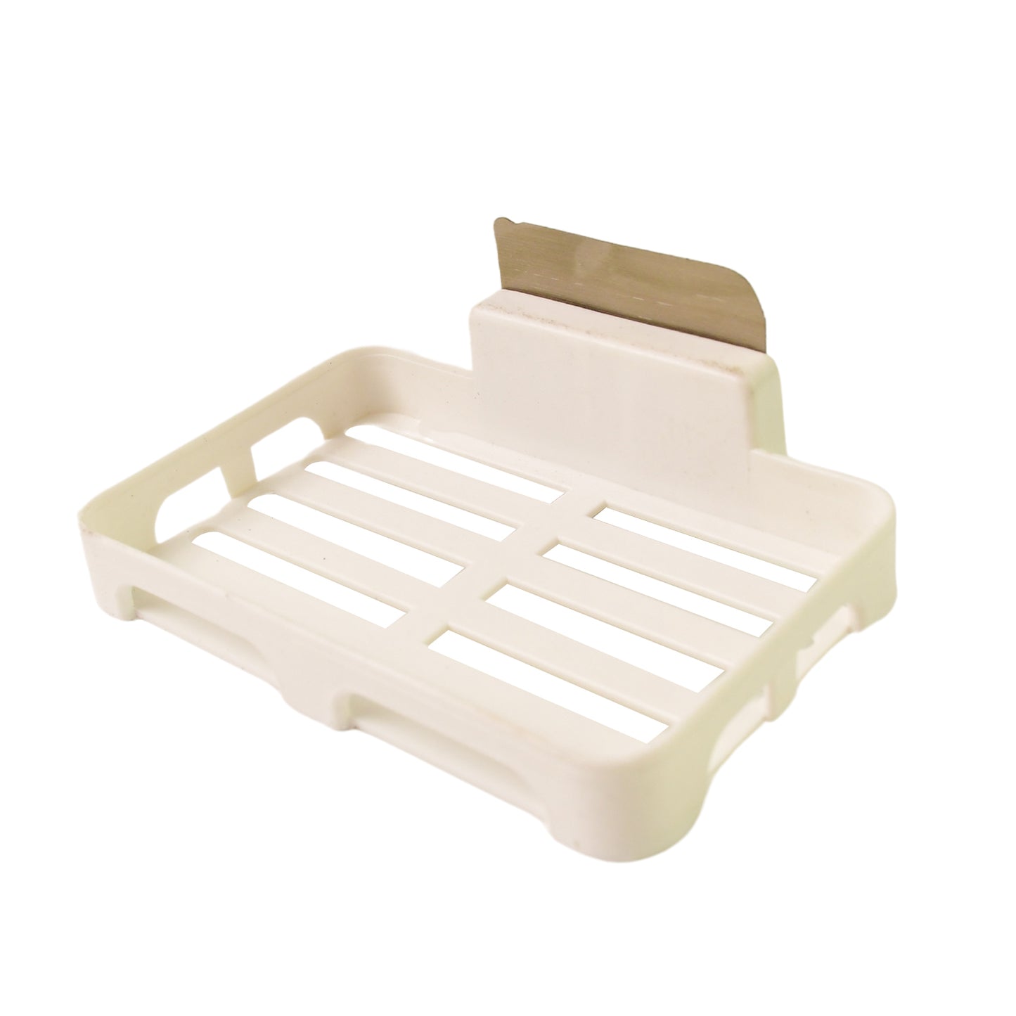 Self-adhesive Wall Mount Plastic Soap Dish With Drain Slots - Happy Price - Image 5