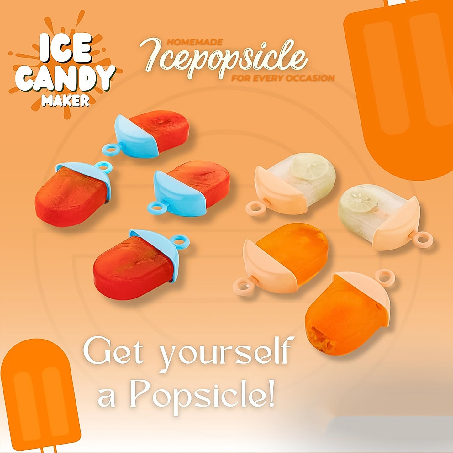 Plastic Ice Candy Maker 4 Compartment  Grid Kulfi Candy (1 Pc) - Happy Price - Image 3