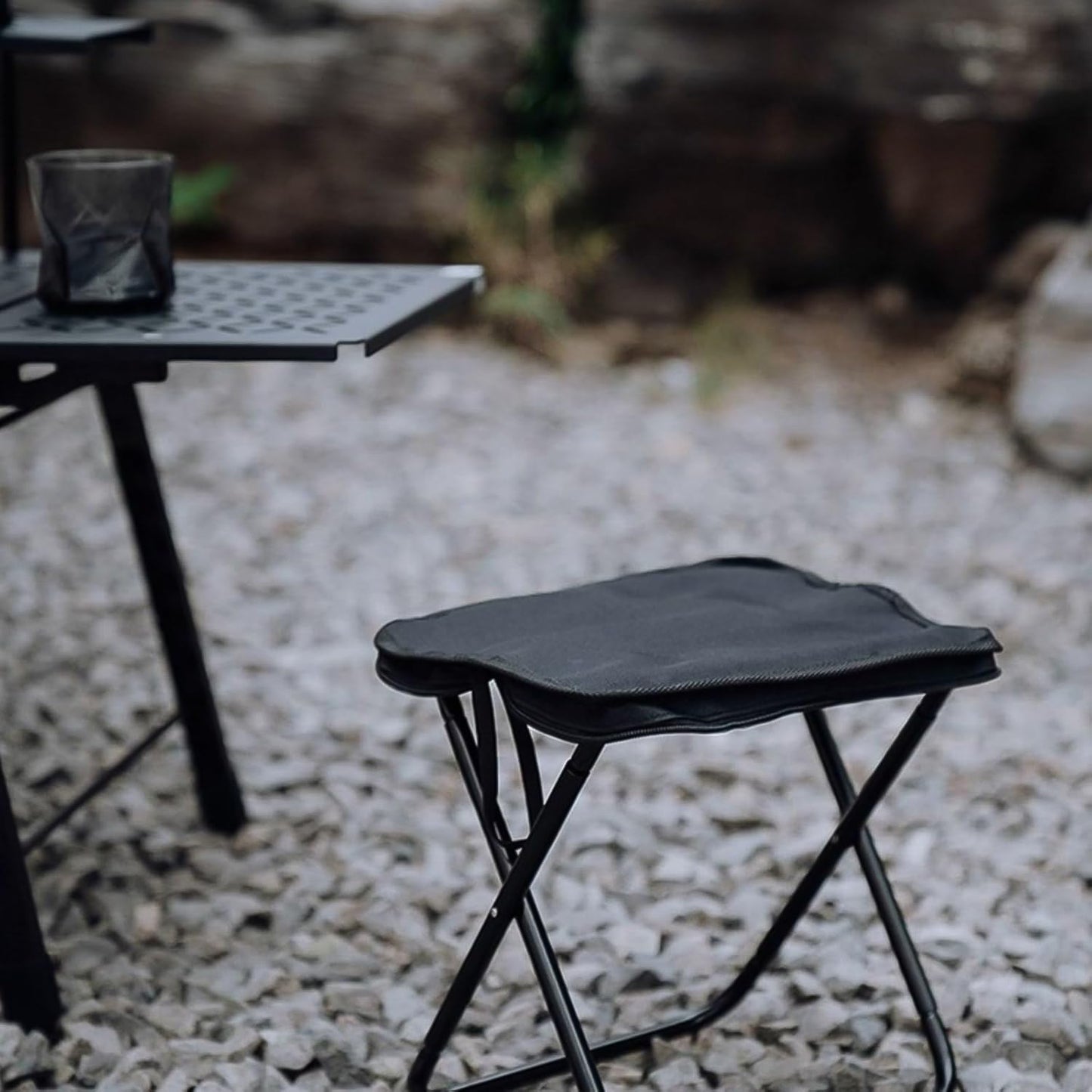 Folding Camping Stool Collapsible Camp Stool Portable Seat Travel Little Stools (1 Pc) - Happy Price - Image 4
