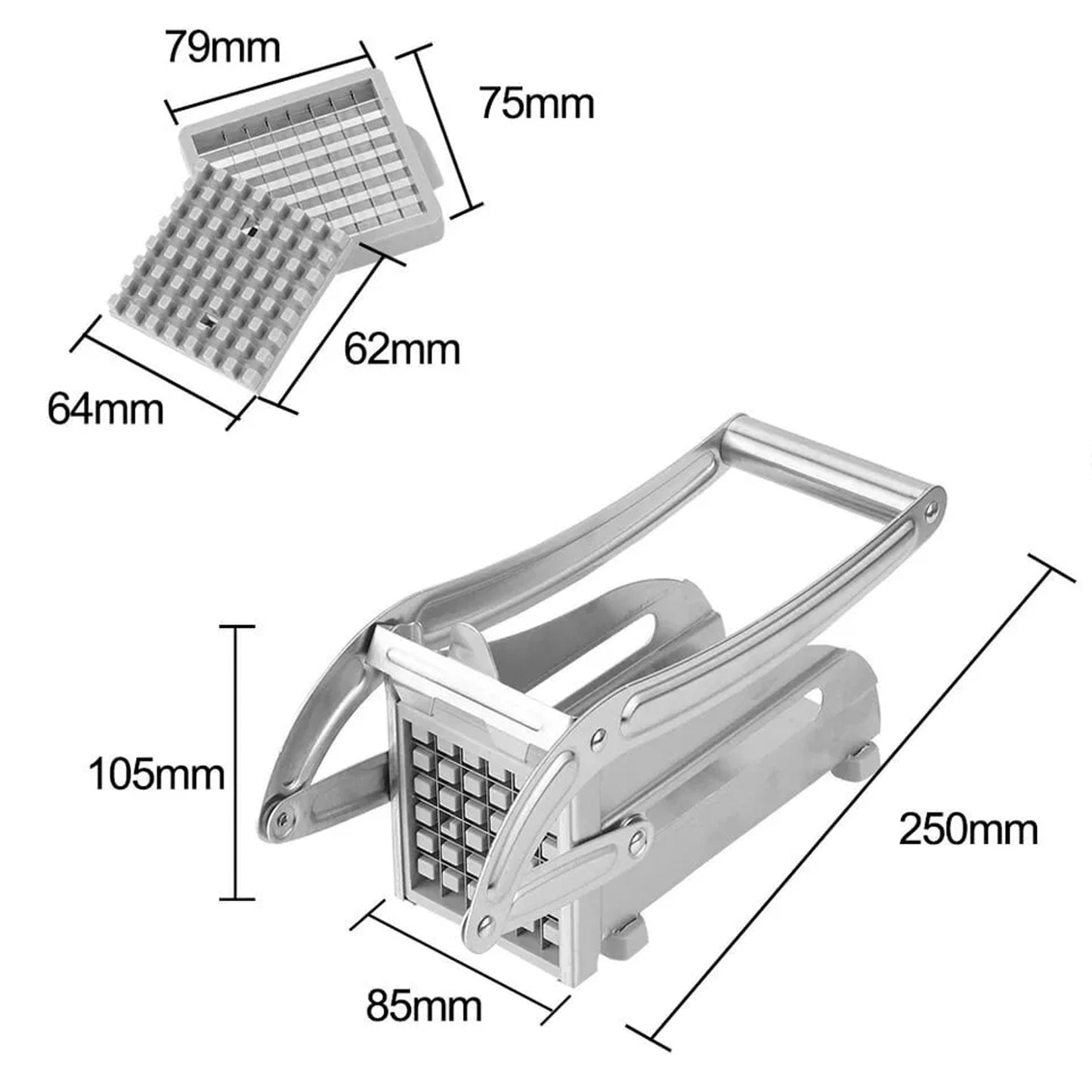 French Fries Potato Chips Strip Cutter Machine With Blade - Happy Price - Image 5