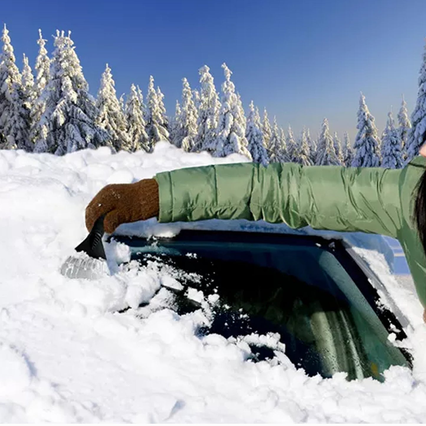 6663 Ice Scraper Windshield With Window For Cars - Happy Price - Image 4