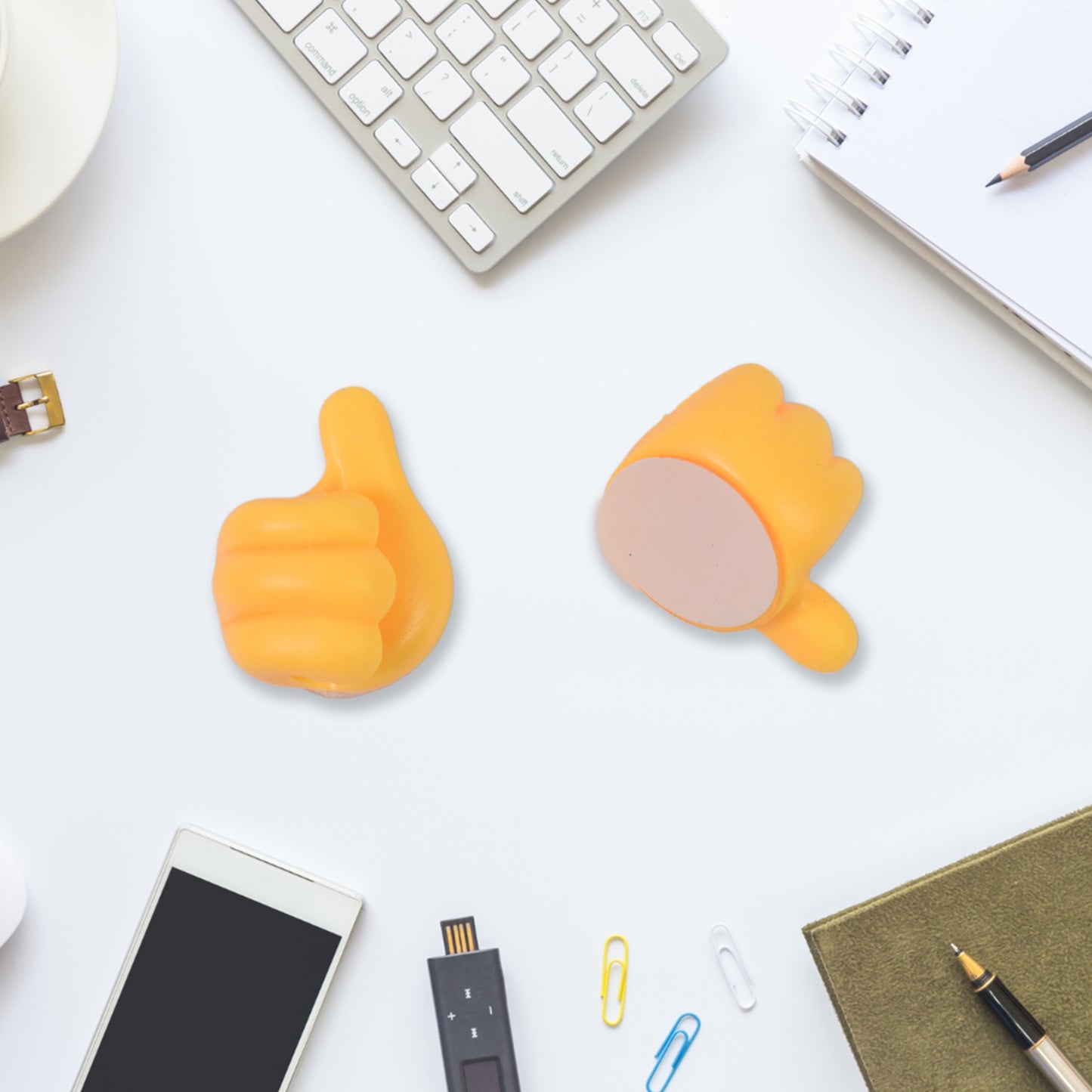 Self Adhesive Hooks For Cable Clips Desktop Cable Organizer (6 Pcs Set  Mix Design) - Happy Price - Image 3